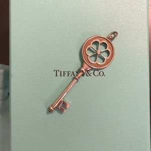 Authentic Tiffany daisy key necklace